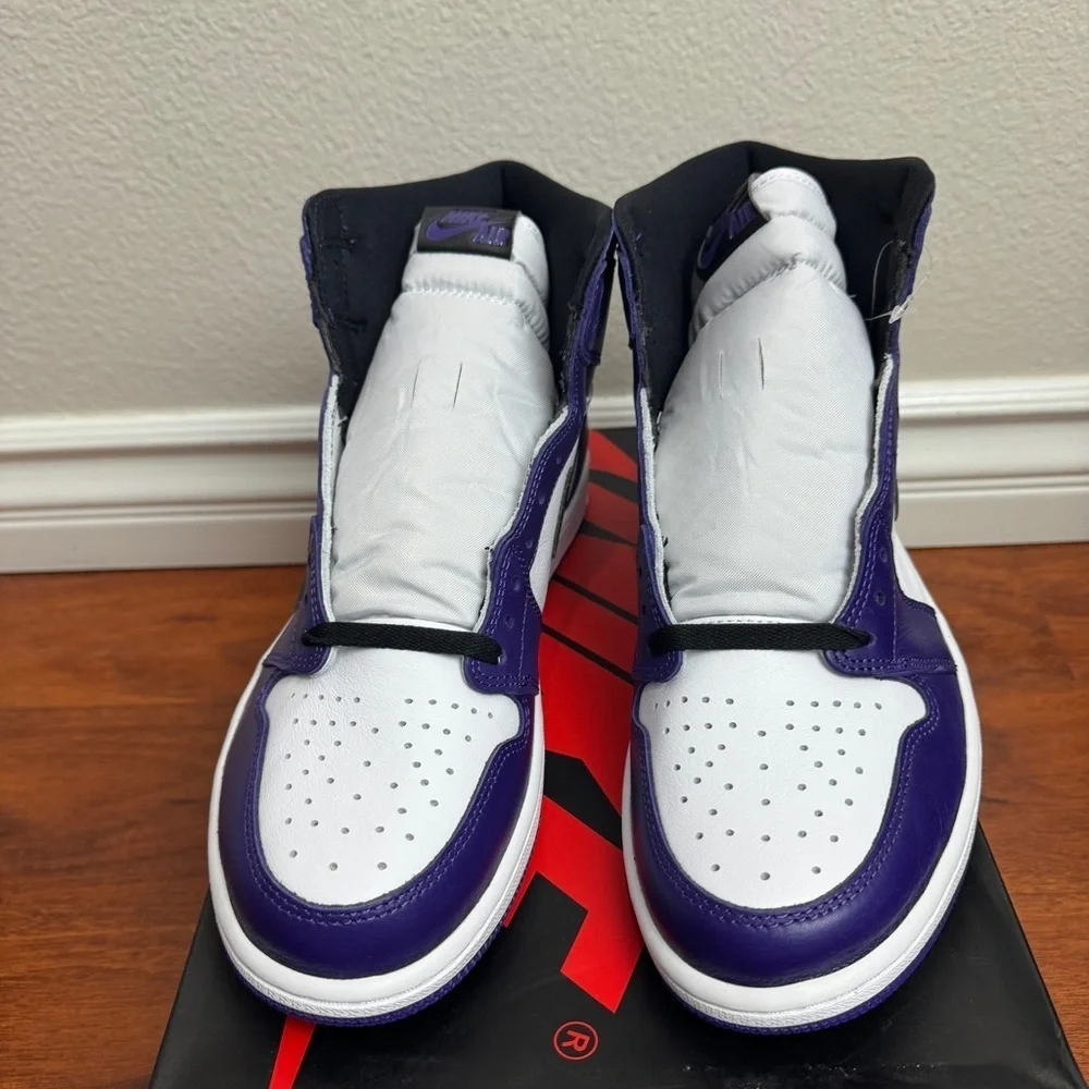 Jordan 1 Retro High Court Purple White Size 11